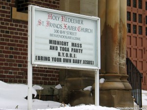 bad church sign toga