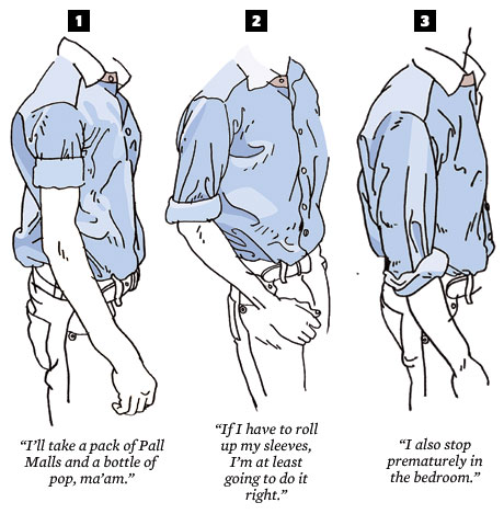 how to roll up your shirt sleeves