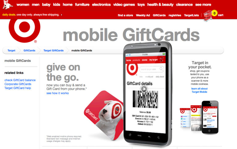 Target Text Gift Card: A Fail Experience