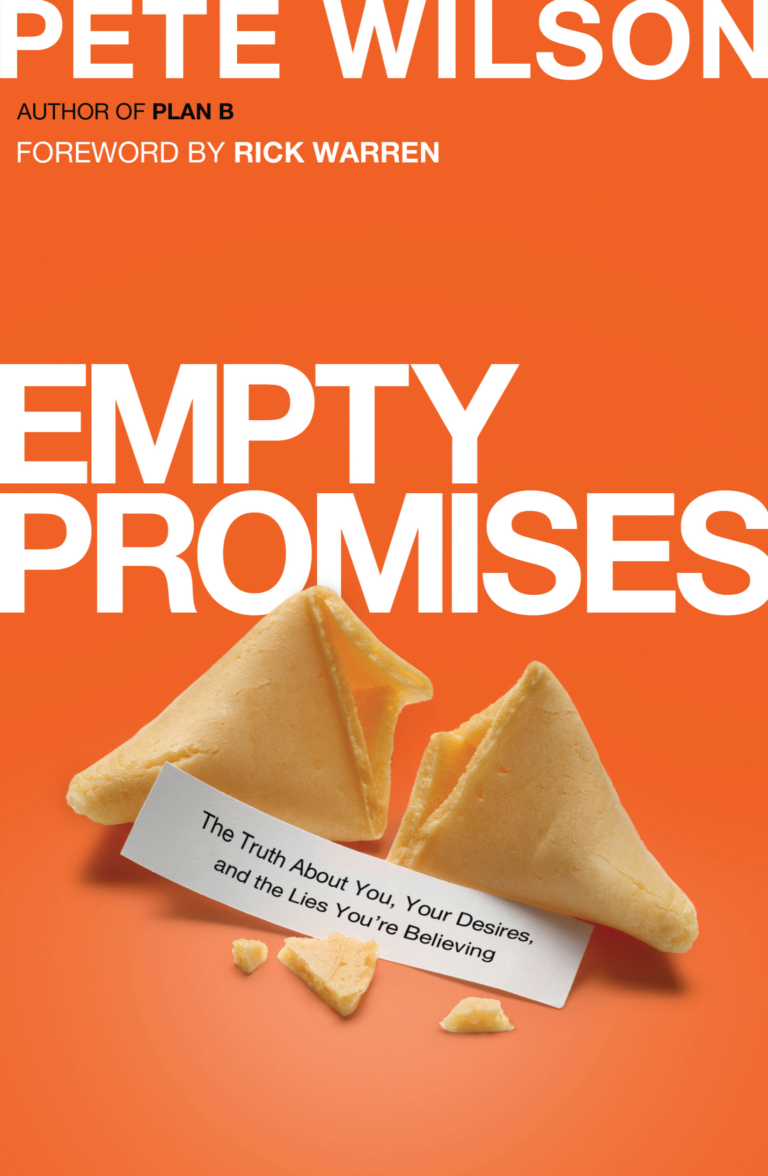 Pete Wilson, Empty Promises, and a Book You Must Read
